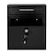 Adiroffice Medium Steel Drop Box Wall-Mount Locking Mailbox, Black ADI631-05-BLK-MK - alternate 9
